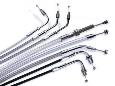 Indian Challenger Barnett Stainless Steel Braided Cables / Galfer Brake lines