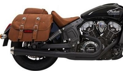 Indian Scout | Bobber | Sixty Bassani Road Rage 2 into 1 Long Black 8S11JB