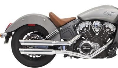 Indian Scout | Bobber | Sixty Bassani 3" Slip on Muffler w Tip Chrome 8S17SC