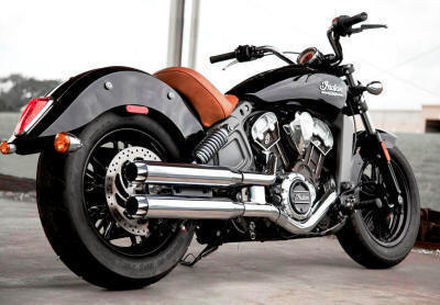 thumbnail image 2 of Motorcycle Exhaust Slip-Ons For Indian Scout - Stainless Steel Muffler Tips For 2015-2025 Models 2 of 13